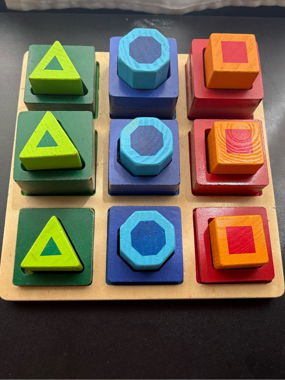Melissa and Doug shape sorter wooden toy
